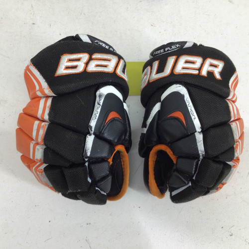 Vist Large View of Product Image Which is Used Bauer VAPOR APX JR 10 IN HOCKEY GLOVES Junior Gloves Orange 10"