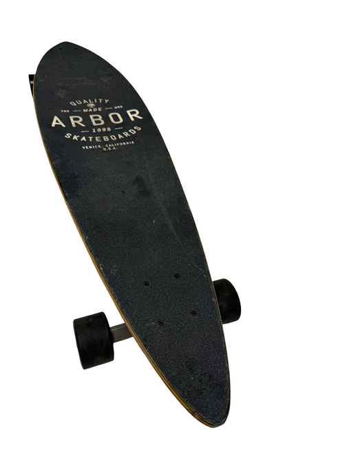 Vist Large View of Product Image Which is Used Arbor KYLER MARTZ Fish GT Artist Series 39" Complete Skateboard w/ Caliber Trucks
