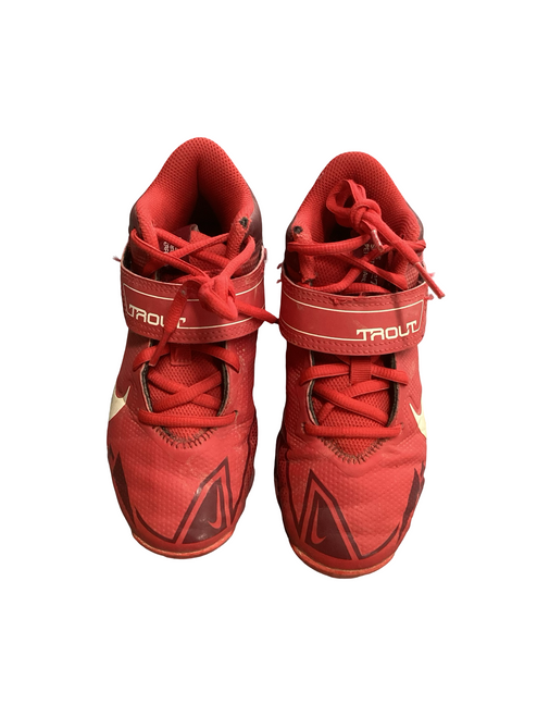 Vist Large View of Product Image Which is Used Nike TROUT BB/SB Cleats Red Junior 01.5