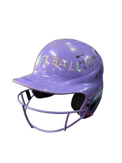 Vist Large View of Product Image Which is Used RIP-IT SB HELMET Batting Helmet w/Mask Purple MD
