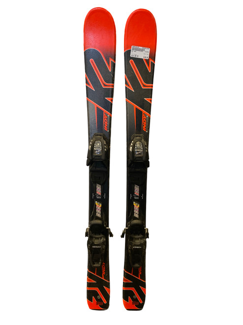 Vist Large View of Product Image Which is Used K2 INDY Boys DH Ski/Binding Black 100 cm