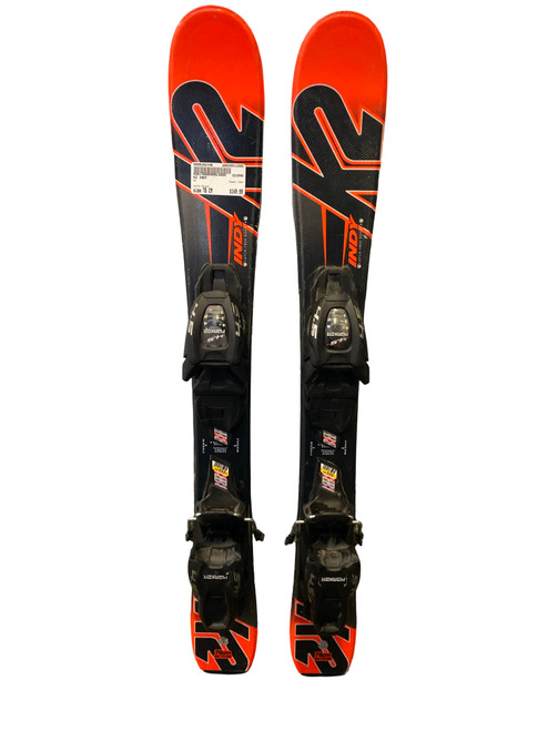 Vist Large View of Product Image Which is Used K2 INDY Boys DH Ski/Binding Black 76 cm