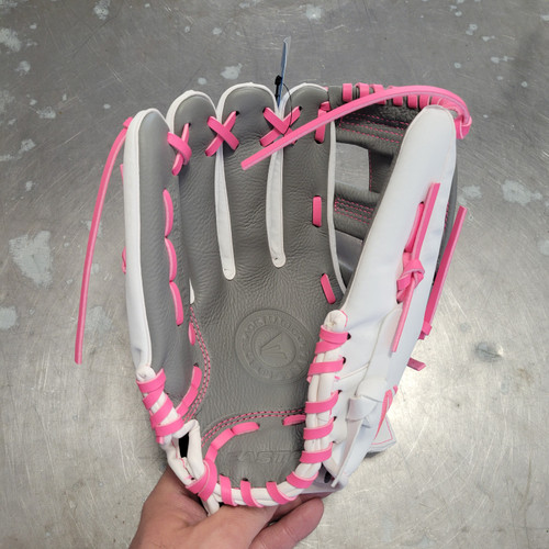 Vist Large View of Product Image Which is New EASTON BLACK MAGIC FP-11.5" LH THROWER WHT/PINK