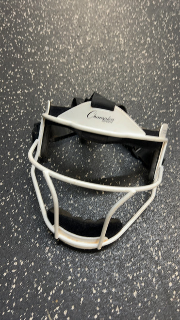 Vist Large View of Product Image Which is Used Champion Sports SOFTBALL MASK BB/SB Fielders Mask White MD