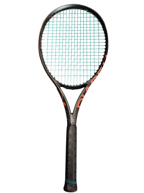 Vist Large View of Product Image Which is Used Diadem AXIS TEAM Adult Tennis Racquet Grey 4 3/8"