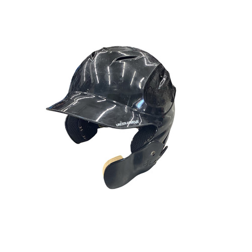 Vist Large View of Product Image Which is Used Under Armour RAC010 6 1/2 - 7 3/4 Batting Helmet No Mask Black S/M