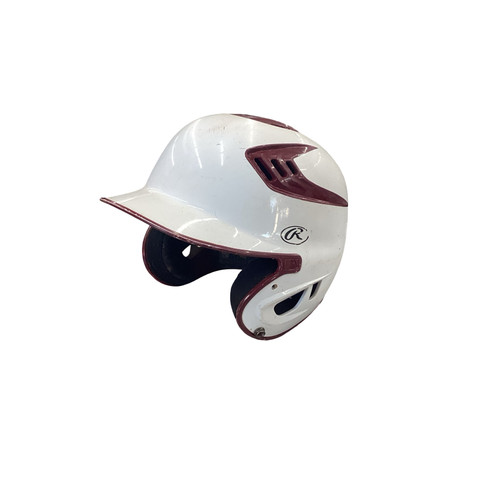 Vist Large View of Product Image Which is Used Rawlings S70X2J-R1 6 1/2 - 7 1/8 Batting Helmet No Mask White S/M