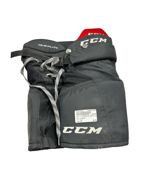 Vist Large View of Product Image Which is Used CCM QLT QUICKLITE PANTS YTH SM Youth Pant Black SM