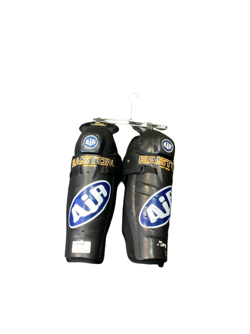 Vist Large View of Product Image Which is Used Easton AIR Senior Shin Guards Black 15"