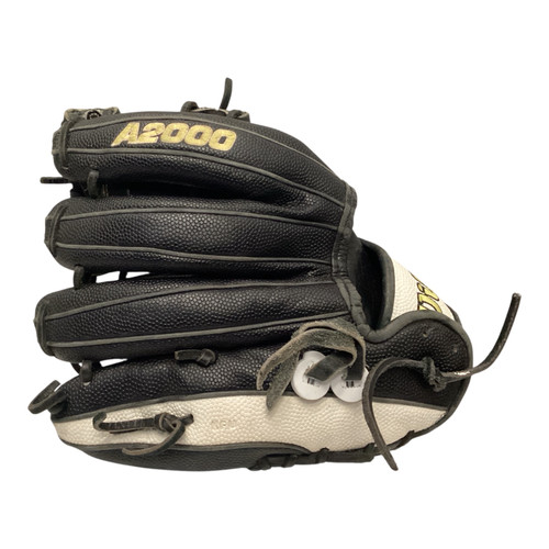 Vist Large View of Product Image Which is Wilson A2000 1786 BB/SB Glove RH Throw Black 11 1/2"