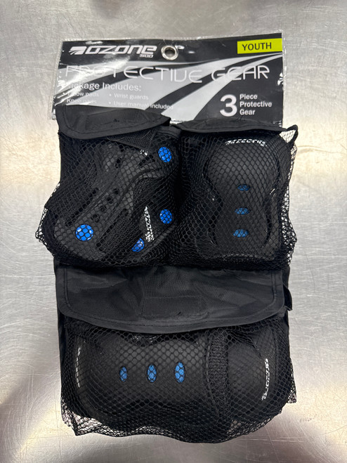 Vist Large View of Product Image Which is New Ozone Inline Protective Set Black Youth