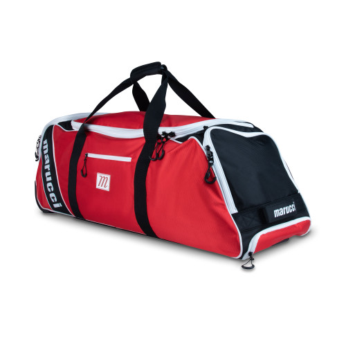 Vist Large View of Product Image Which is New MARUCCI STOCKADE V2 WHEEL BAG-RED/WHT/BLK
