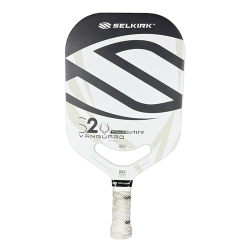 Vist Large View of Product Image Which is Used Selkirk VANGUARD POWER AIR S2 Pickleball Paddle White