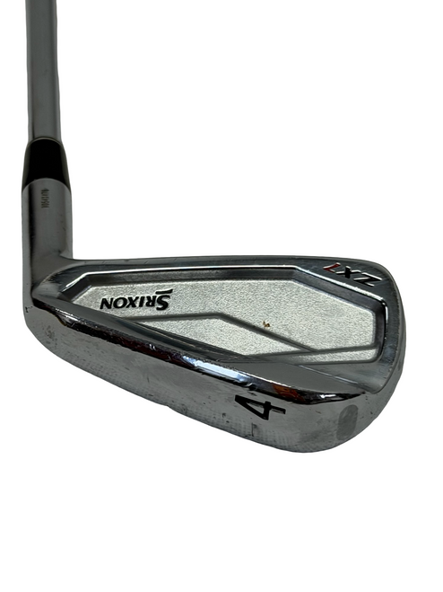 Vist Large View of Product Image Which is Used Srixon ZX7 FORGED Mens Individual Iron RH 4 Iron 38.75" w/ Training Grip & Dynamic Gold Tour Issue X100 Shaft