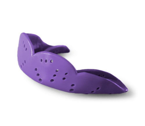 Vist Large View of Product Image Which is New Aero Med Purple Punch Mouthguard