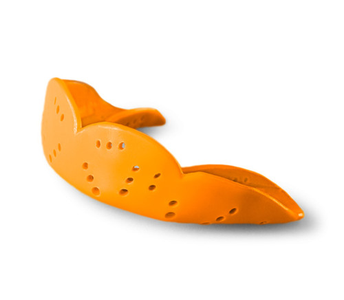 Vist Large View of Product Image Which is New Aero Med Athletic Orange Mouthguard