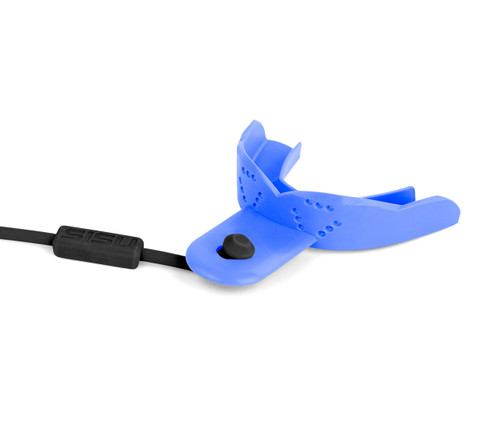Vist Large View of Product Image Which is New Sisu Tether Yth Royal Blue Mouthguard