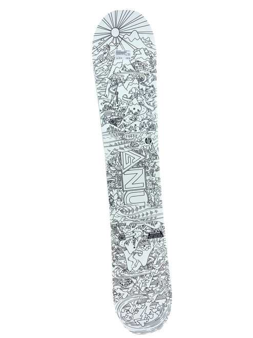 Vist Large View of Product Image Which is Used GNU RECESS Boys Snowboard Deck 120 cm