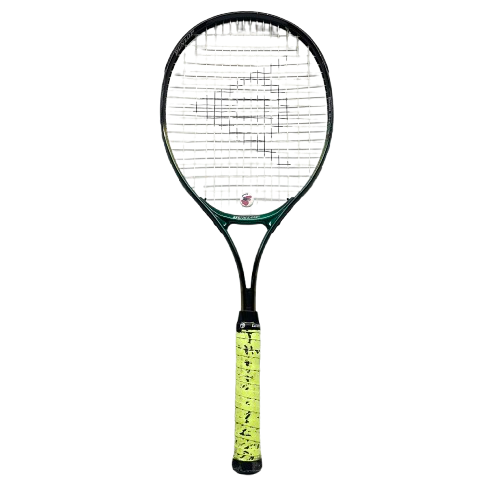 Vist Large View of Product Image Which is Used Dunlop POWER MASTER Adult Tennis Racquet Dark Green Unknown