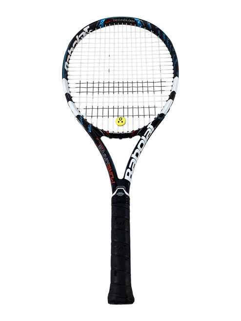 Vist Large View of Product Image Which is Used Babolat PURE DRIVE Adult Tennis Racquet Black 4 1/8"