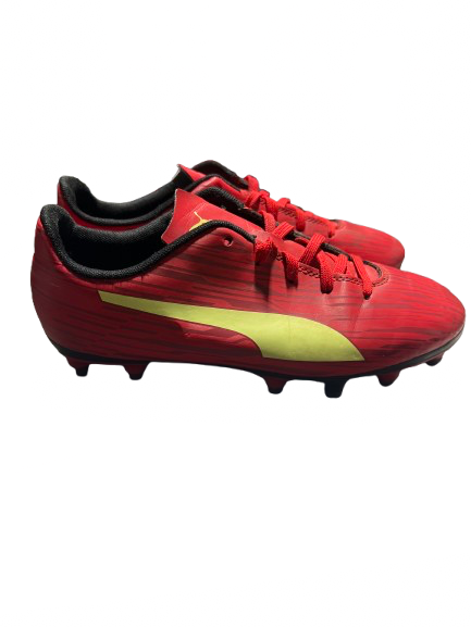Vist Large View of Product Image Which is Used Puma Soccer Cleats Red Junior 03