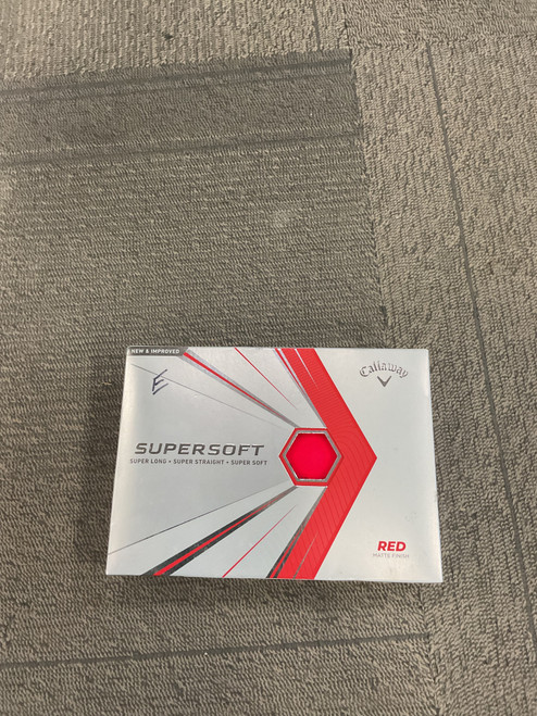 Vist Large View of Product Image Which is Used Callaway SUPERSOFT RED 12 Pack - Golf Balls