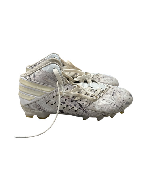 Vist Large View of Product Image Which is Used Adidas Jr FB Cleats White Junior 04