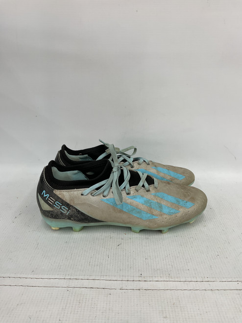 Vist Large View of Product Image Which is Used Adidas Soccer Cleats Grey Senior 7.5