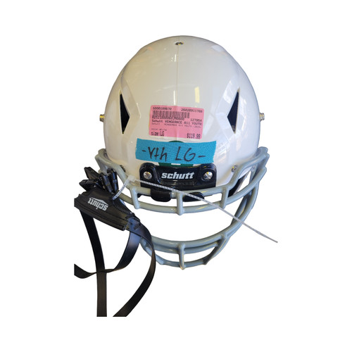 Vist Large View of Product Image Which is Used Schutt VENGEANCE A11 YOUTH -2023- FB Helmet White LG