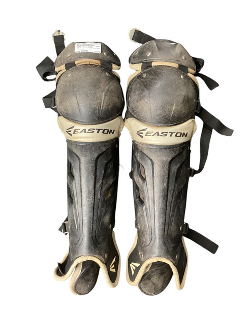 Vist Large View of Product Image Which is Used Easton Catchers Leg Guards Black Intermed