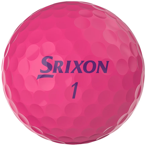 Vist Large View of Product Image Which is New Srixon Soft Feel Lady Golf Balls Passion Pink- 12 Pack