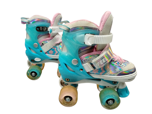 Vist Large View of Product Image Which is Used SULIFEEL SPORT Child Roller Quad Skates White Adjustable