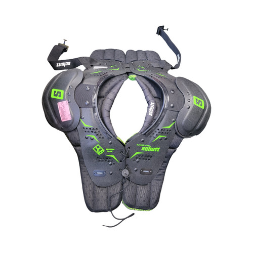 Vist Large View of Product Image Which is Used Schutt Y-FLEX 4.0 YOUTH PADS XL FB Shoulder Pads Black XL