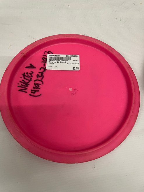 Vist Large View of Product Image Which is Used Innova DX ROLLA Disc Golf Mid Range Pink