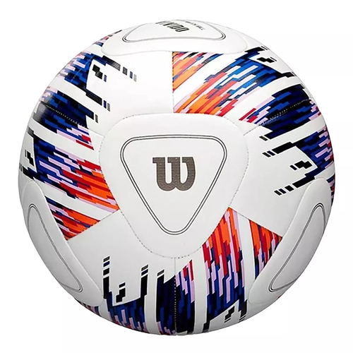 Vist Large View of Product Image Which is New Wilson NCAA Vivido Replica Soccer Ball White/Orange/Purple- Size 5