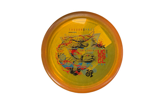Vist Large View of Product Image Which is Used Thought Space Athletics VEX VESSEL JAMES PROCTOR Disc Golf Putter Orange 175g