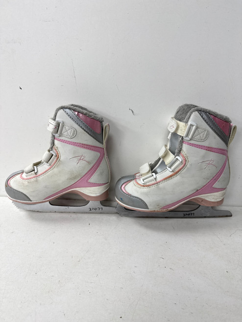 Vist Large View of Product Image Which is Used RIEDELL FIG Girls Figure Skate White Youth 12.0