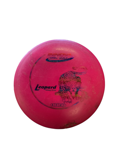 Vist Large View of Product Image Which is Used Innova DX LEOPARD Disc Golf Mid Range Pink