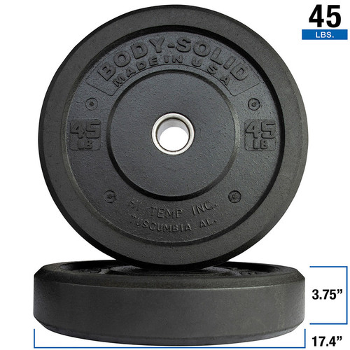 Vist Large View of Product Image Which is Used Body Solid Olympic Plate (Each) 45 lb