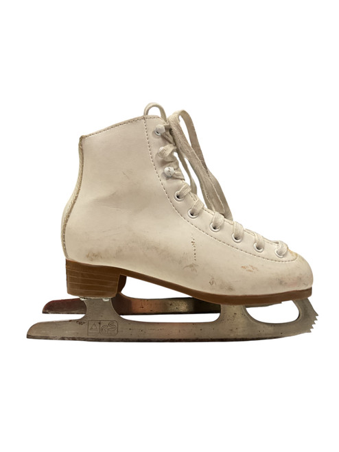 Vist Large View of Product Image Which is Used DBX CLASSIC FIGURE SZ 2 Girls Figure Skate White Junior 02