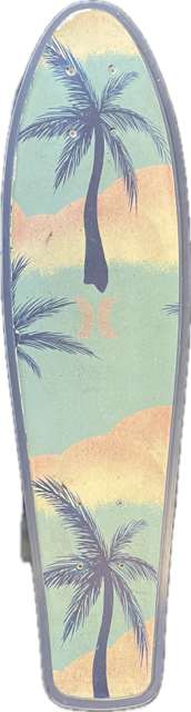 Vist Large View of Product Image Which is Used Hurley PALM TREE Complete Skateboard Purple Regular
