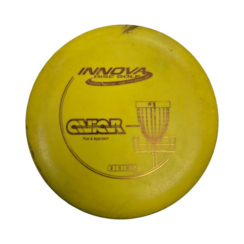 Vist Large View of Product Image Which is Used Innova AVIAR DX Disc Golf Putter Yellow
