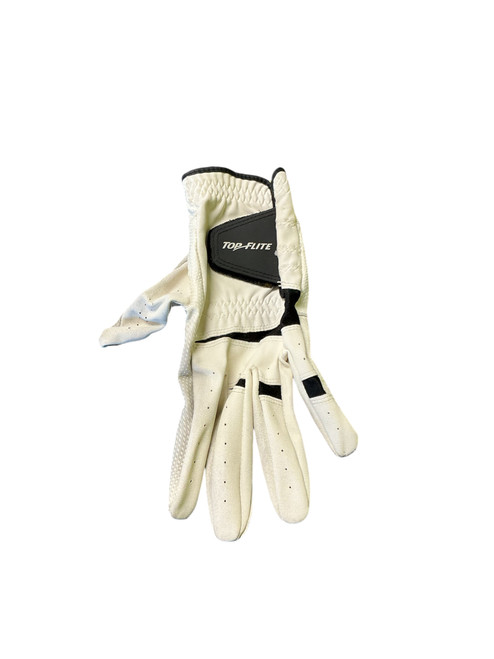 Vist Large View of Product Image Which is Used Top Flite Mens Golf Glove White SM