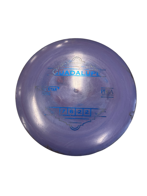 Vist Large View of Product Image Which is Used Lone Star Disc GUADALUPE Disc Golf Driver Purple