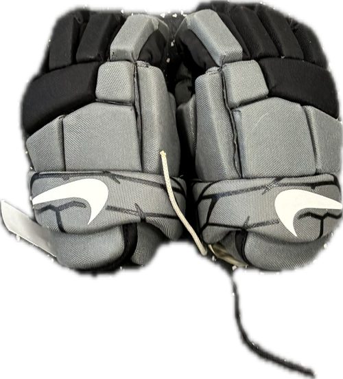 Vist Large View of Product Image Which is Used Nike VAPOR LT Lacrosse Gloves Junior Grey XS