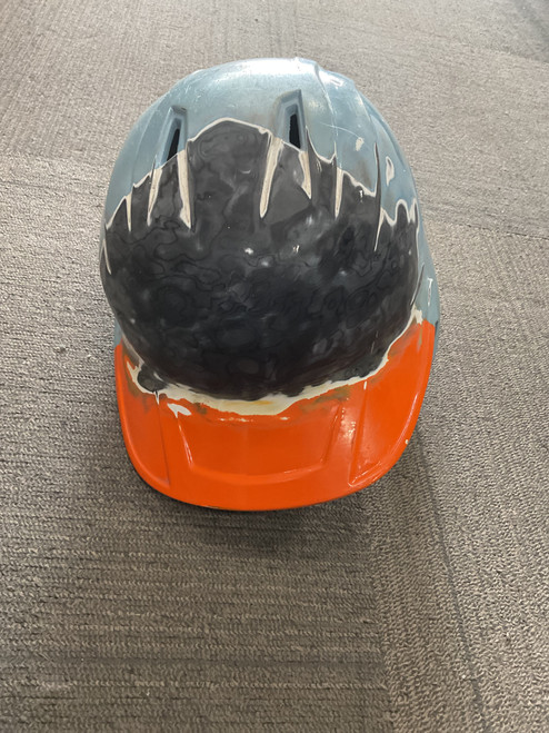 Vist Large View of Product Image Which is Used Rawlings MCSER-90 REVA Batting Helmet No Mask Royal Blue LG