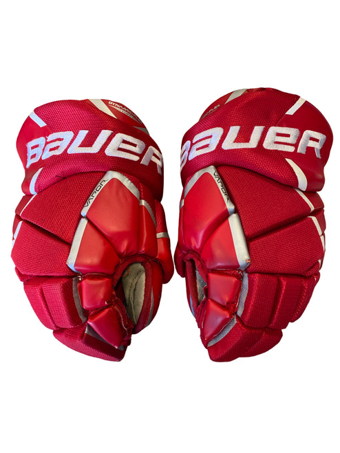 Vist Large View of Product Image Which is Used Bauer VAPOR X30 Senior Gloves Red 13"