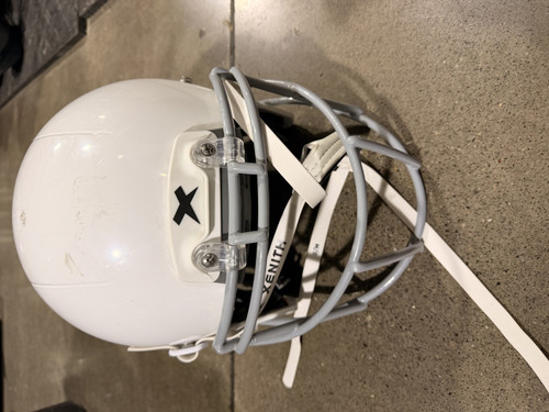 Vist Large View of Product Image Which is Used Xenith X2E+ 2023 YOUTH HELMET - NO JAW PADS FB Helmet White LG