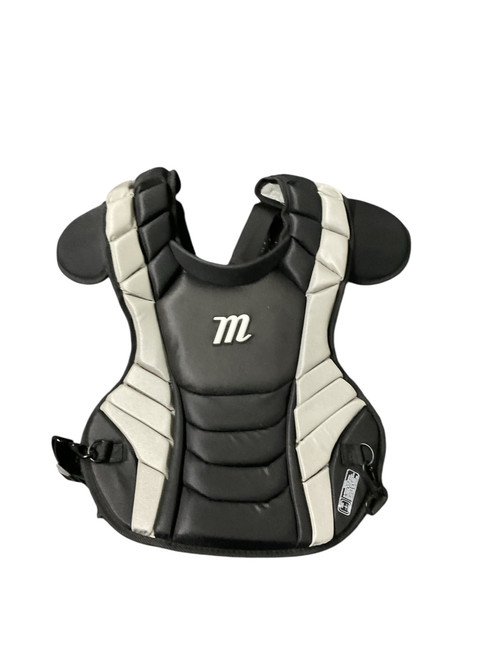 Vist Large View of Product Image Which is Used Marucci CHEST Catchers Chest Protector Black Intermed
