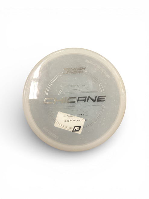 Vist Large View of Product Image Which is Used FINISH LINE CHICANE Disc Golf Putter White